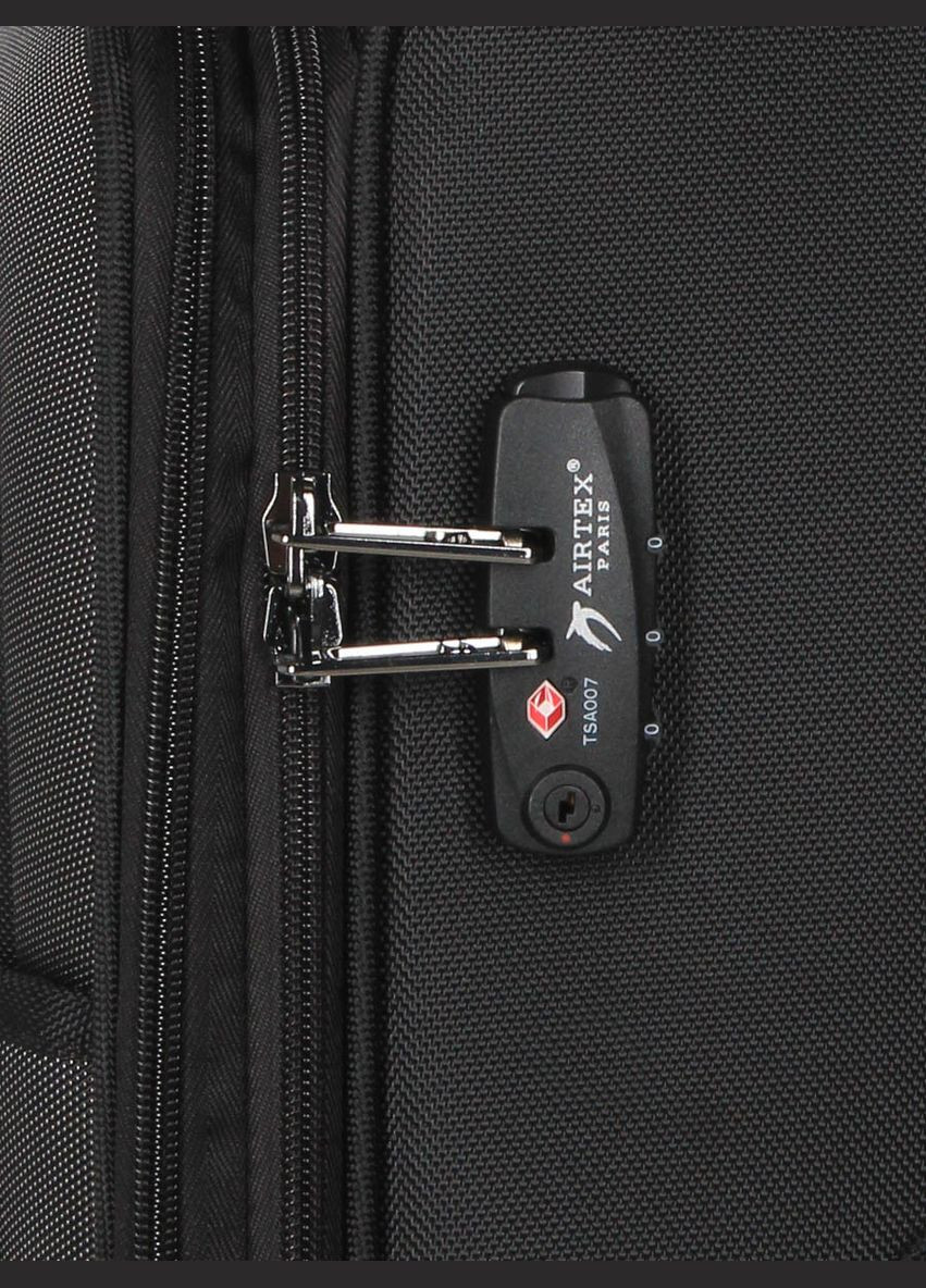 Валіза велика L тканина чорна 80х47х31(+5)см/123л/3.7кг AIRTEX (324801677)