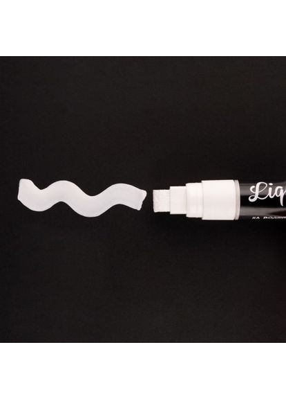 Маркер крейдяний 391122 10 мм 1 шт білий Santi (367055066)