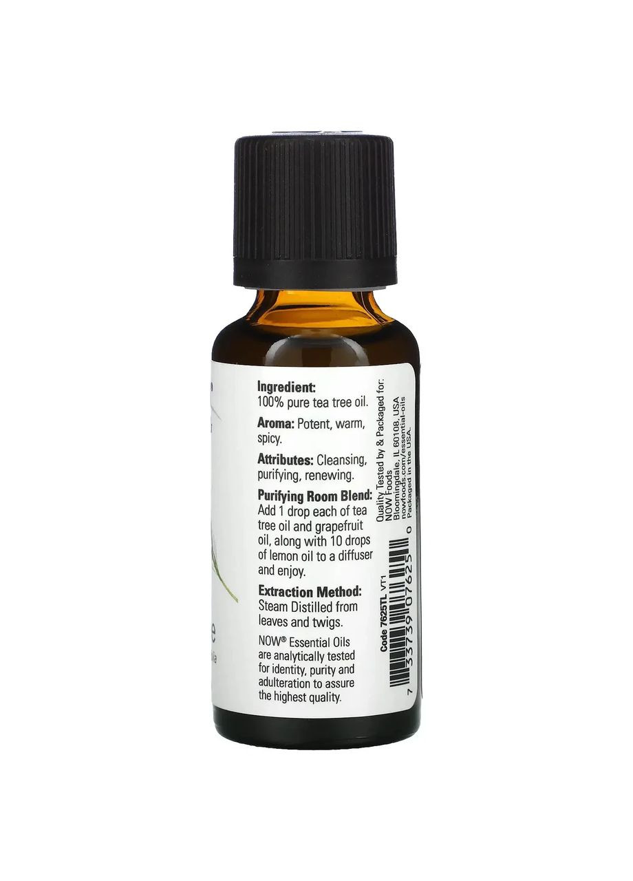 Масло чайного дерева (Essential Oils Tea Tree) 30 мл Now Foods (361119032)