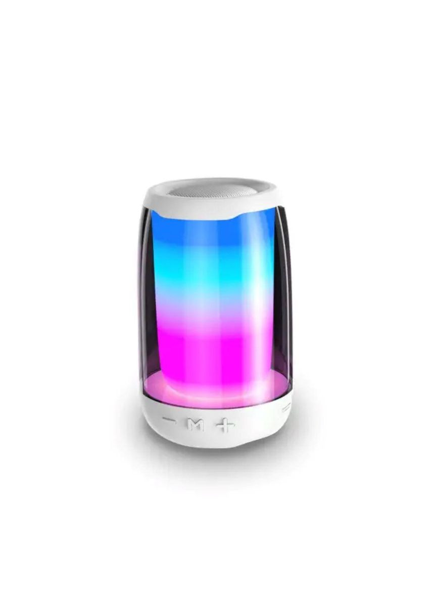 Портативна міні колонка з підсвічуванням Білий 8893AW Pulse (370974790)