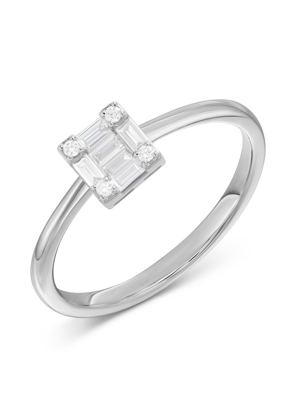 Кольцо с бриллиантом в белом золоте 1-207 007 Zarina (333834096)