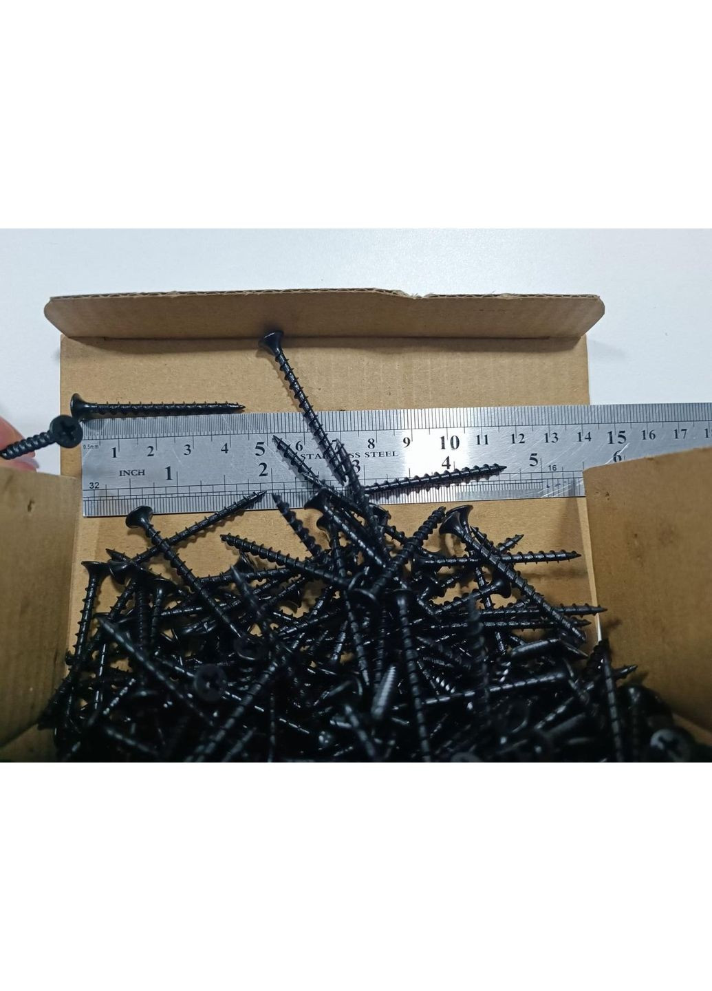 Саморіз по дереву 3,5×45 мм шуруп високоміцний з потайною головкою PH2 чорний фосфат (600 шт) Shenzhen (369717794)