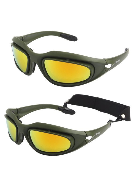 Тактичні стрілецькі окуляри C5 Olive з поляризацією та набором із 4 лінз Daisy (329741385)