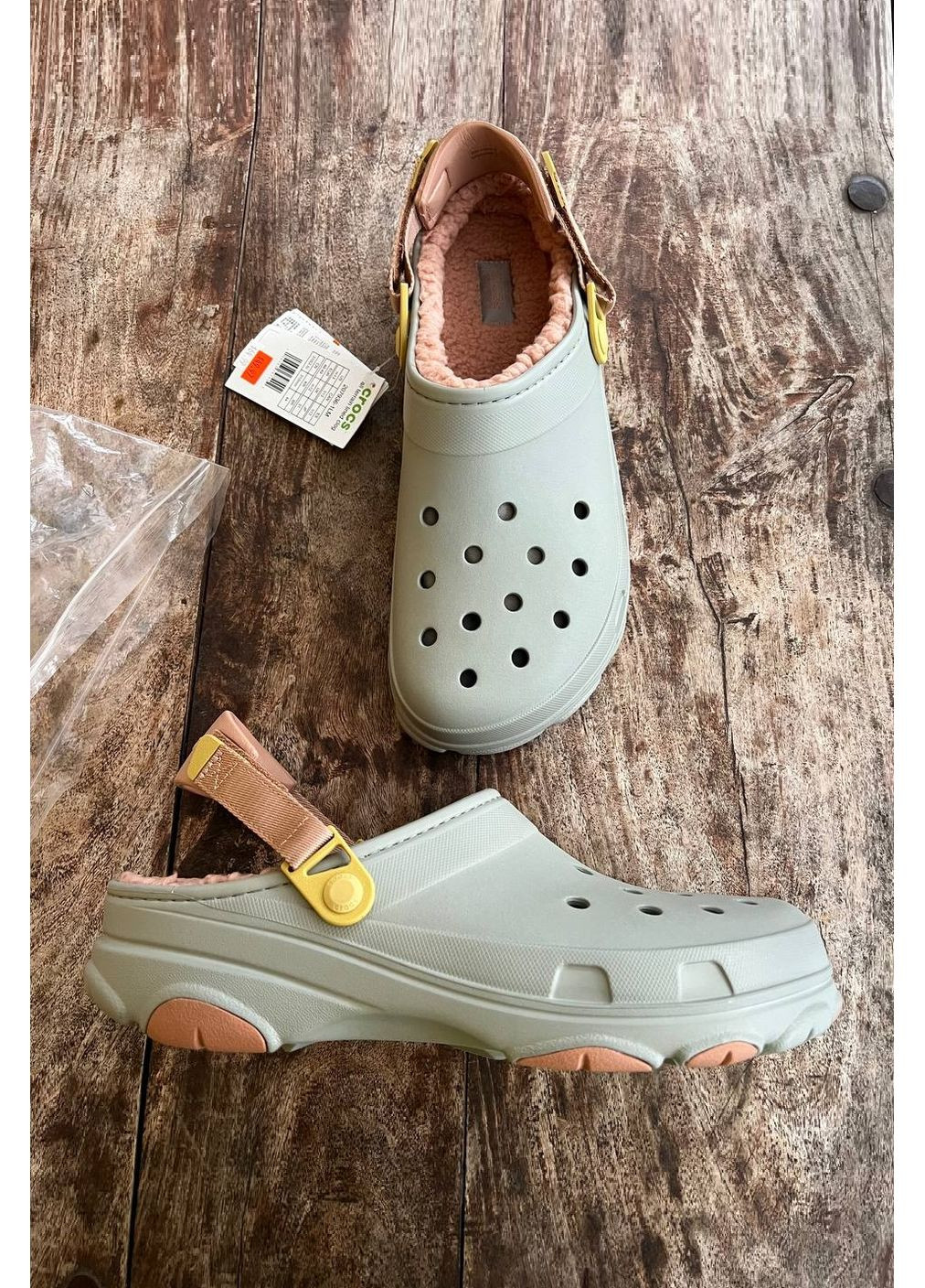 Крокс Класік Клог Утеплені Сірий All Terrain Clog Gris Crocs Lined (358063628)
