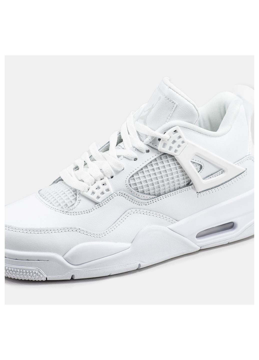 Белые демисезонные кроссовки мужские Nike Air Jordan 4 White