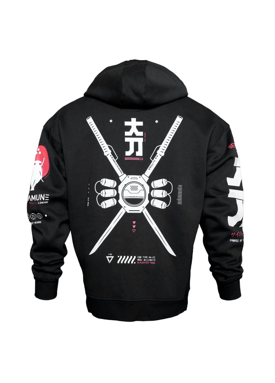 Худі, чорна толстовка чоловіча, світшот 2711255437 розмір No Brand (353505904)