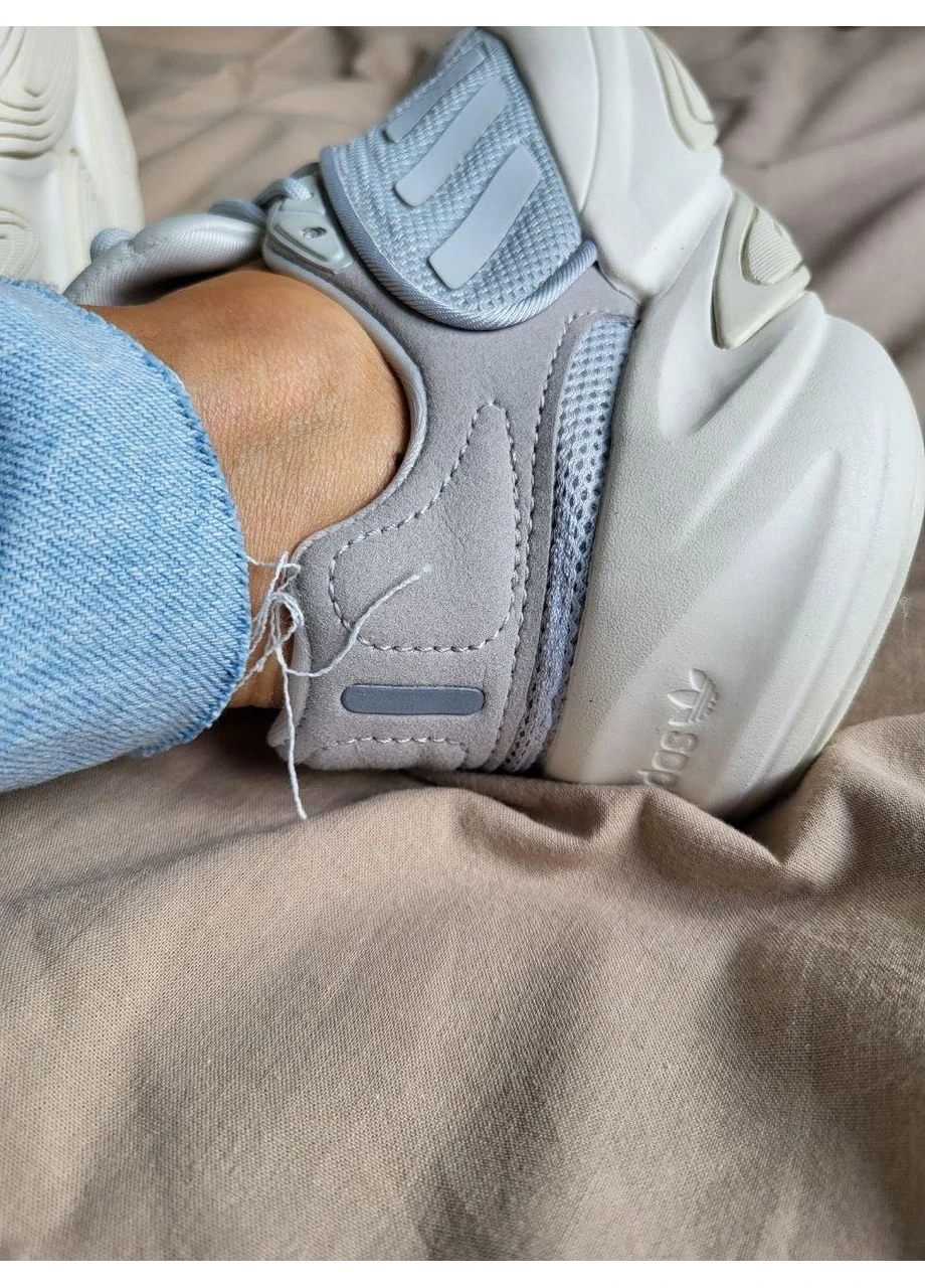 Сірі кросівки чоловічі adidas ozelia grey beige адідас озелія сірі демісезон No Brand