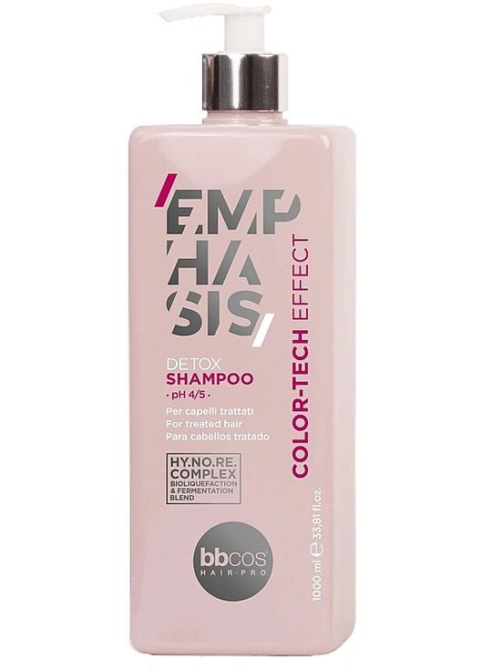 Детокс шампунь Emphasis Color-Tech Effect Detox Shampoo 1000ml (1450973-28745877) BBcos (368629995)