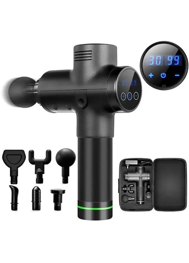 Професійний акумуляторний бездротовий ручний масажний пістолет для тіла та м'язів шиї спини та ніг tox MG (358935404)