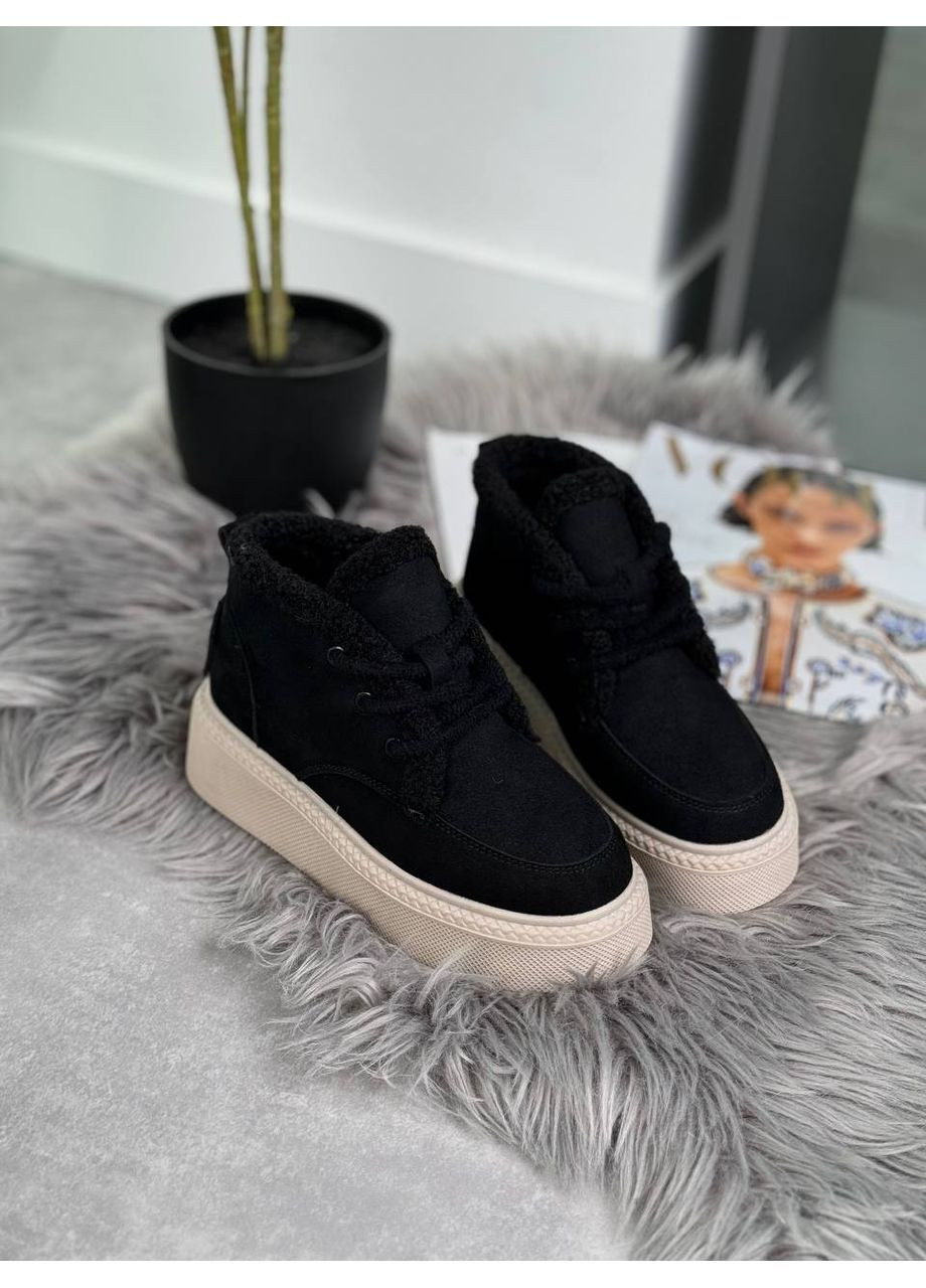 Зимние натуральные зимние ботинки No Brand из натуральной замши