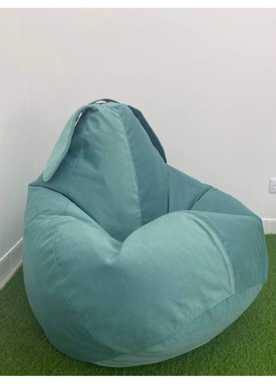 Крісло - мішок груша Зайчик, XXL - 140х100 Florida Aqua SkyPuff (361256888)
