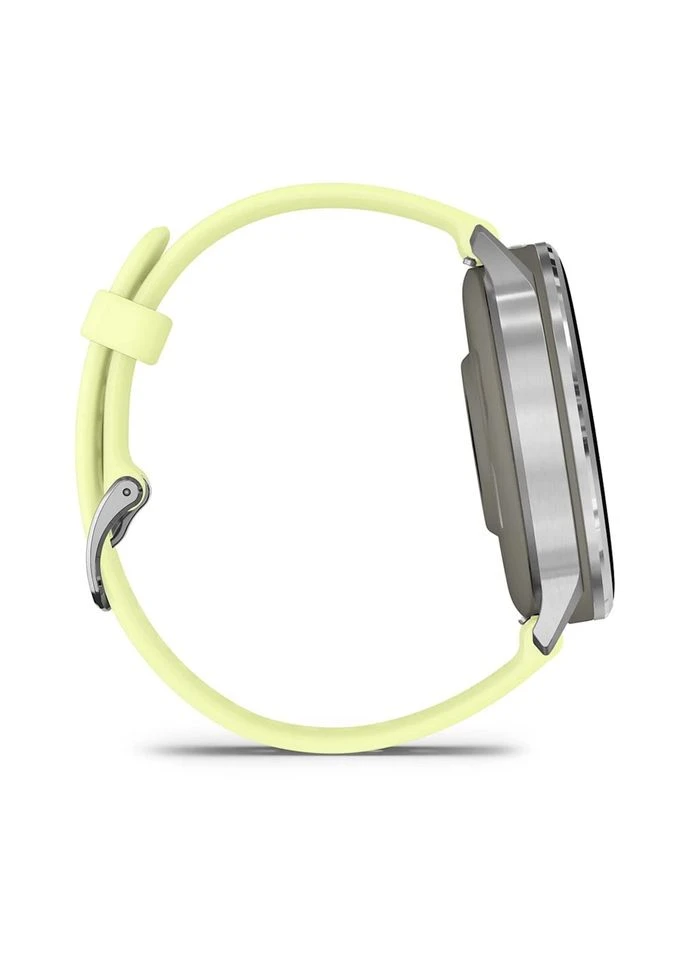 Смарт-годинник Venu 4 45mm Silver Bezel with Citron Silicone Band (010-03014-02) Garmin (389821634)