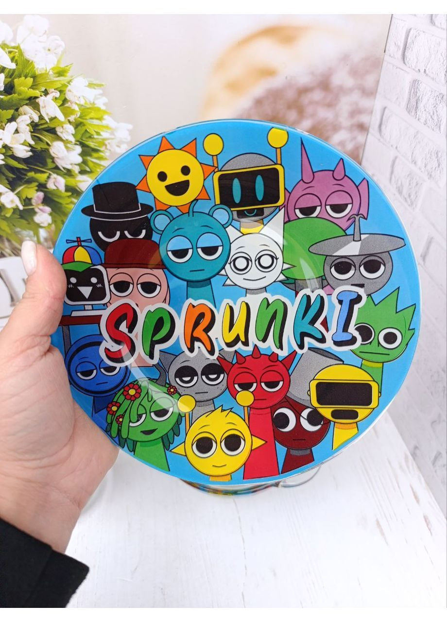 Детский набор столовой посуды Metr+ Sprunki стеклянный 3 предмета SPR1 Metr+ (362347138)