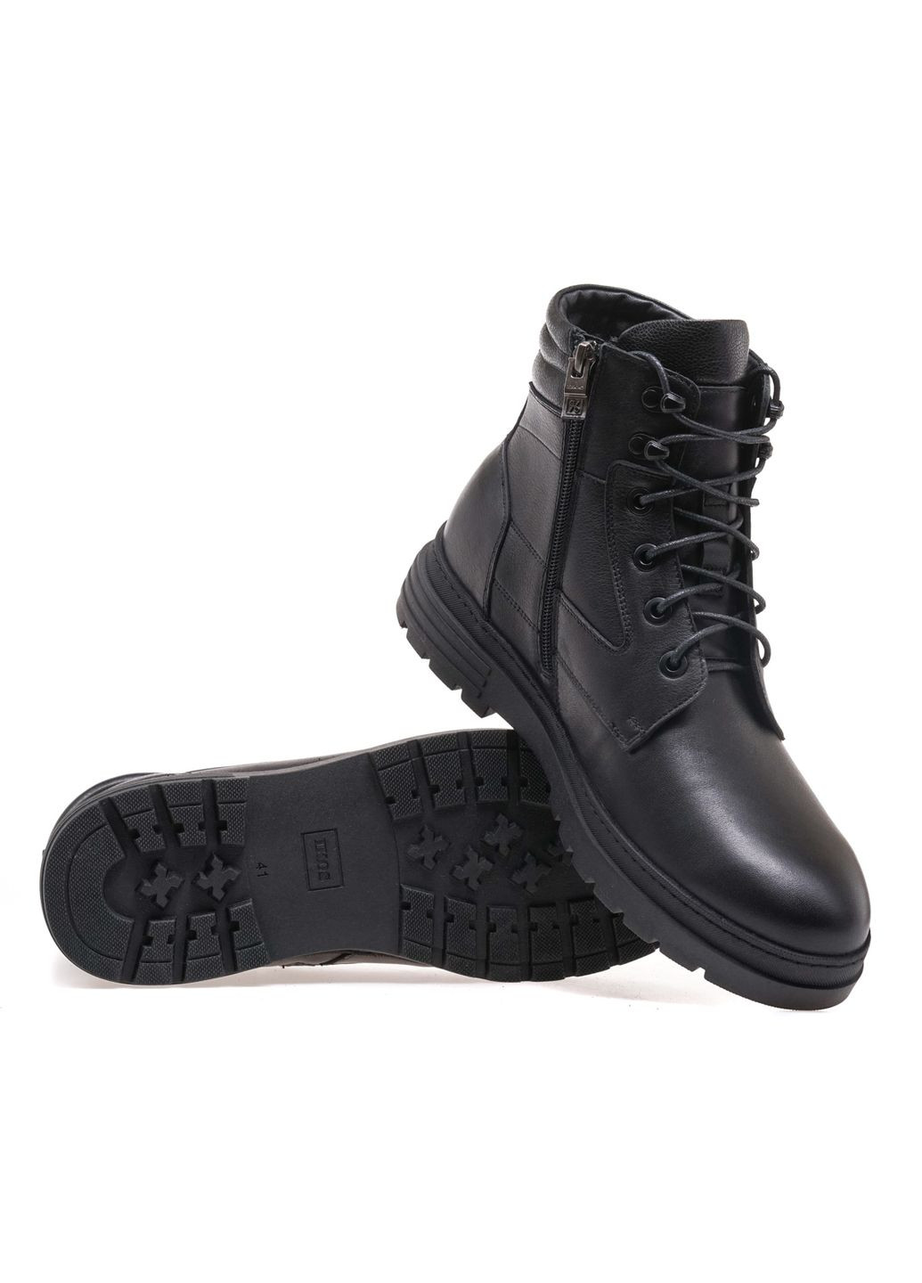 Черевики комфорт чоловічі 308-1S-OW/BLACK LEATHER Ikos (311504103)