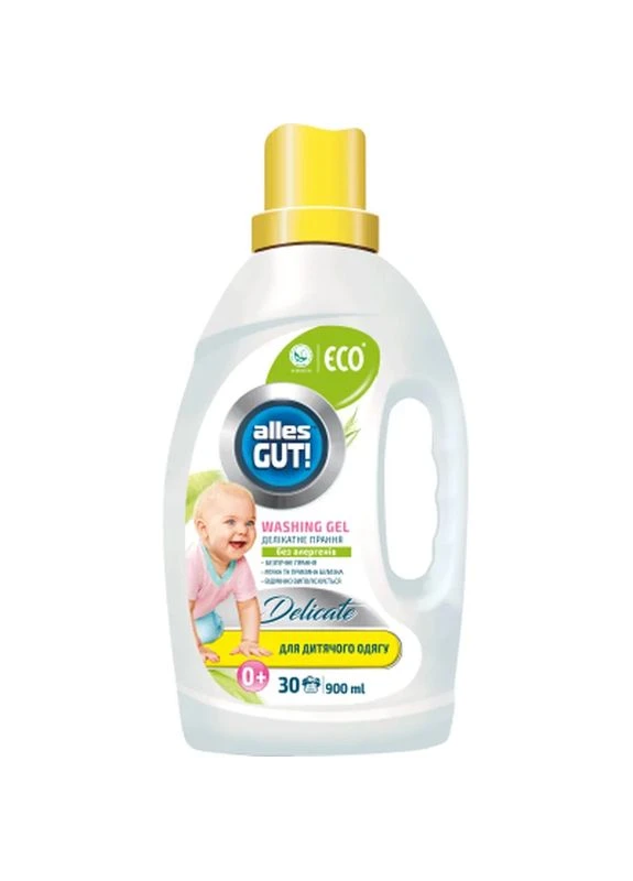 Гель для прання Eco Для дитячих речей 900 мл (4820189880417) Alles GUT! (398678376)