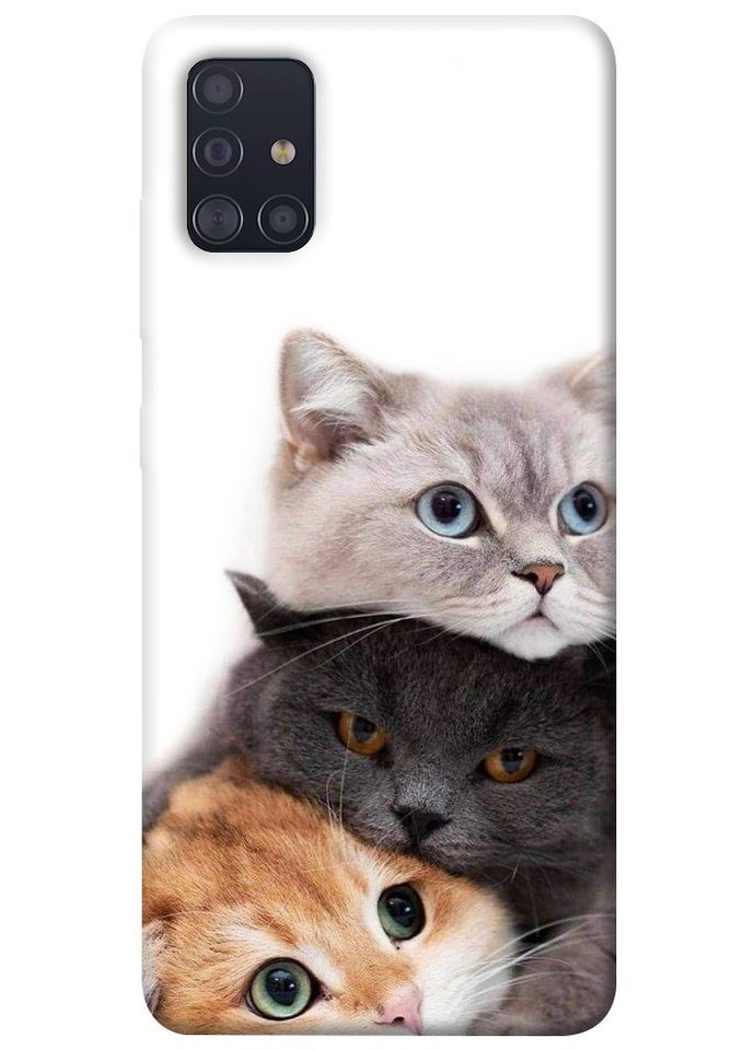 Чохол з принтом для Samsung Galaxy A51 / для самсунг галаксі А51 Три коти No Brand (339065100)