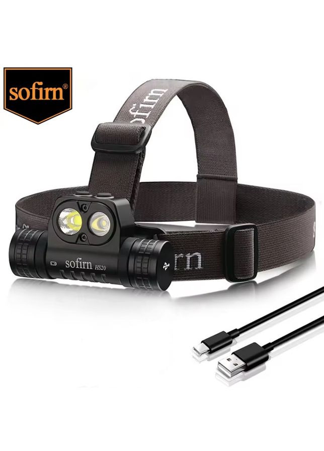 Фонарь налобный HS20 XHP50B 5300-5700K без аккумулятора Sofirn (322701437)