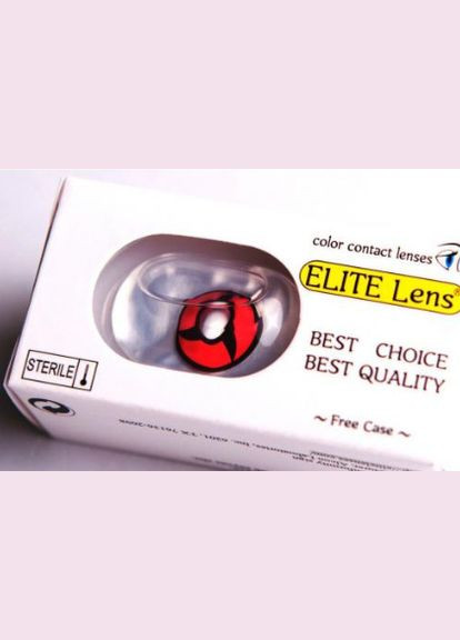 Кольорові лінзи Наруто Шарінган Мангекью ELITE LENS (LN002) No Brand (327005492)