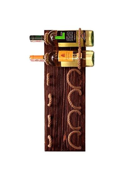 Настінна винна полиця з дерева Нагато 6 савоярді (ПНК-602315) No Brand (327423302)