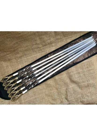 Набор шампуров Люкс в бронзе 6 предметов в чехле 47330002 NB Art (346534225)