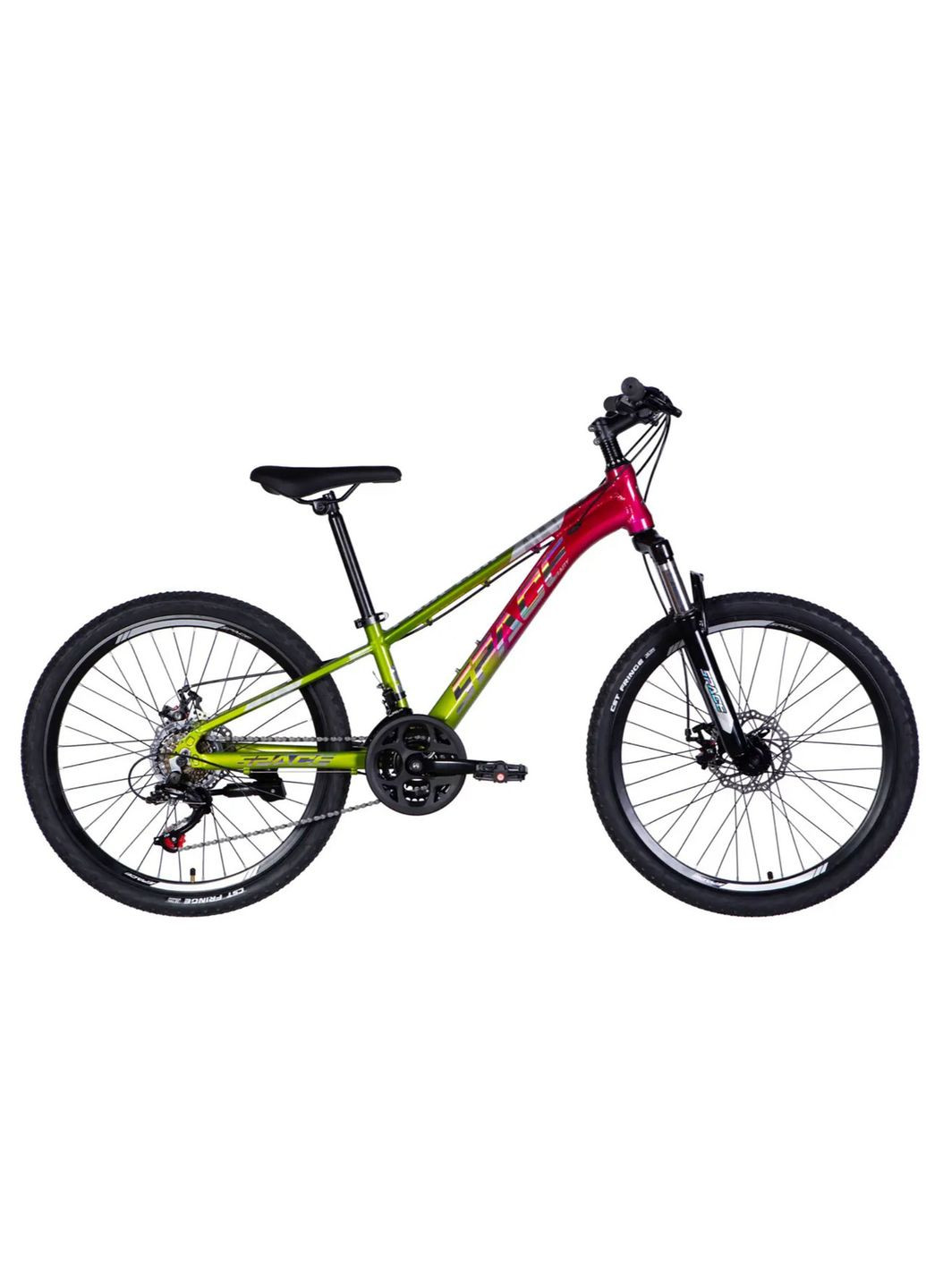 Велосипед PHAETON 24" рама-11" рік 2025, зелений рожевий Space (369651122)