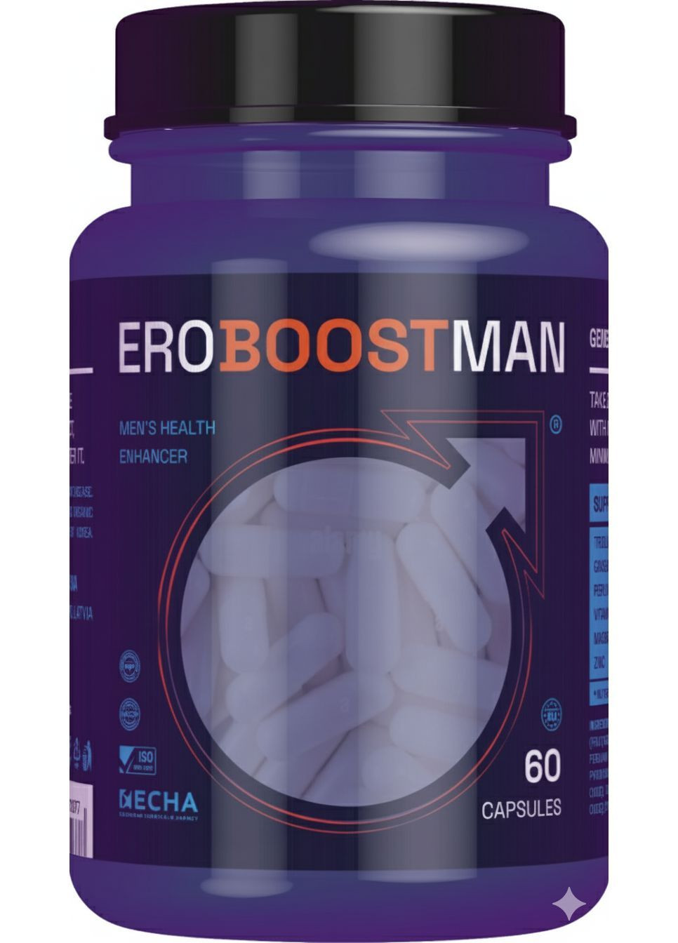 EROBOOSTMAN для улучшения мужского либидо 60 капсул No Brand (370708760)