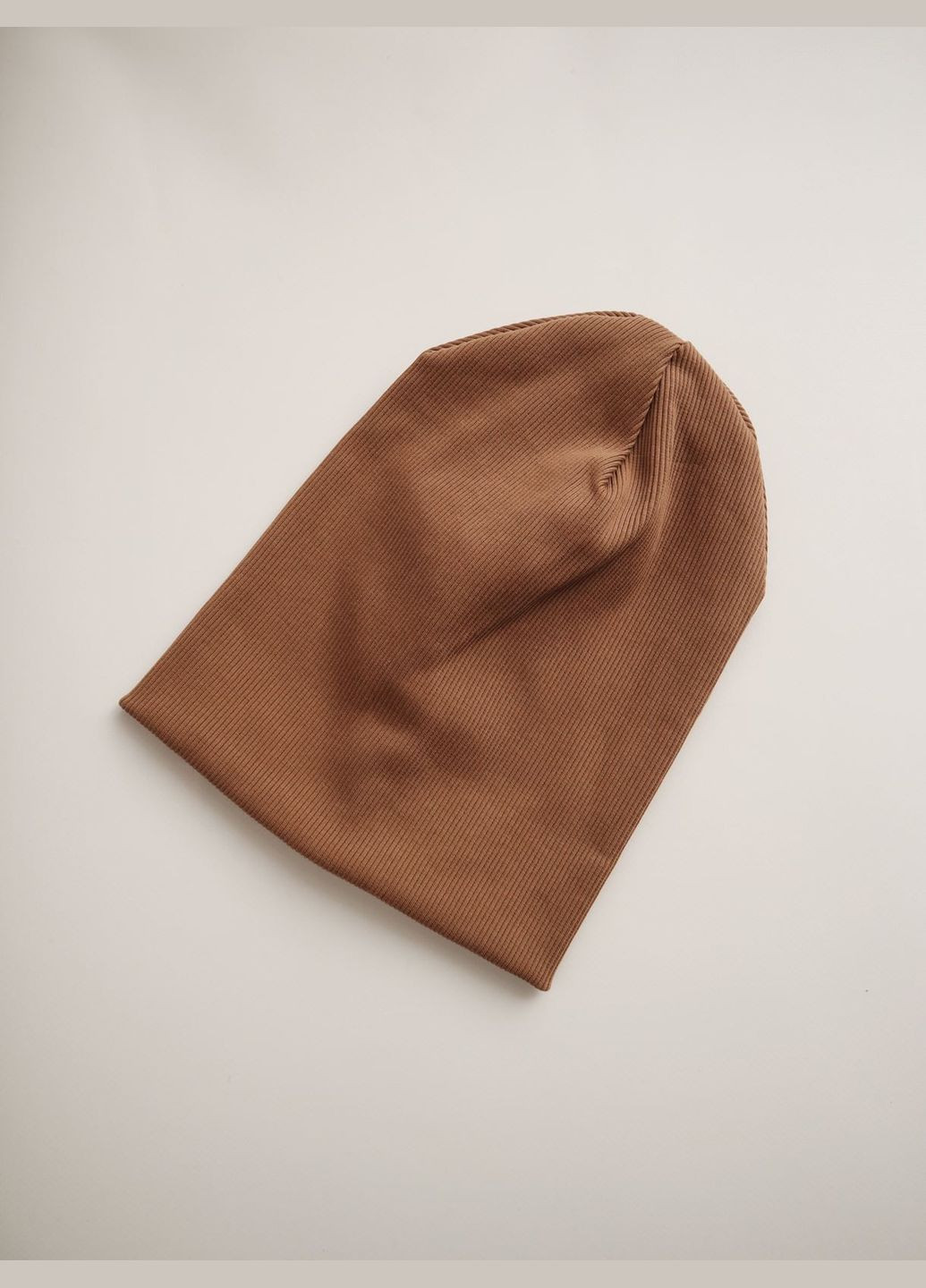 Комбинированный демисезонный шапочка двуслойный кофе с молоком Ріпка