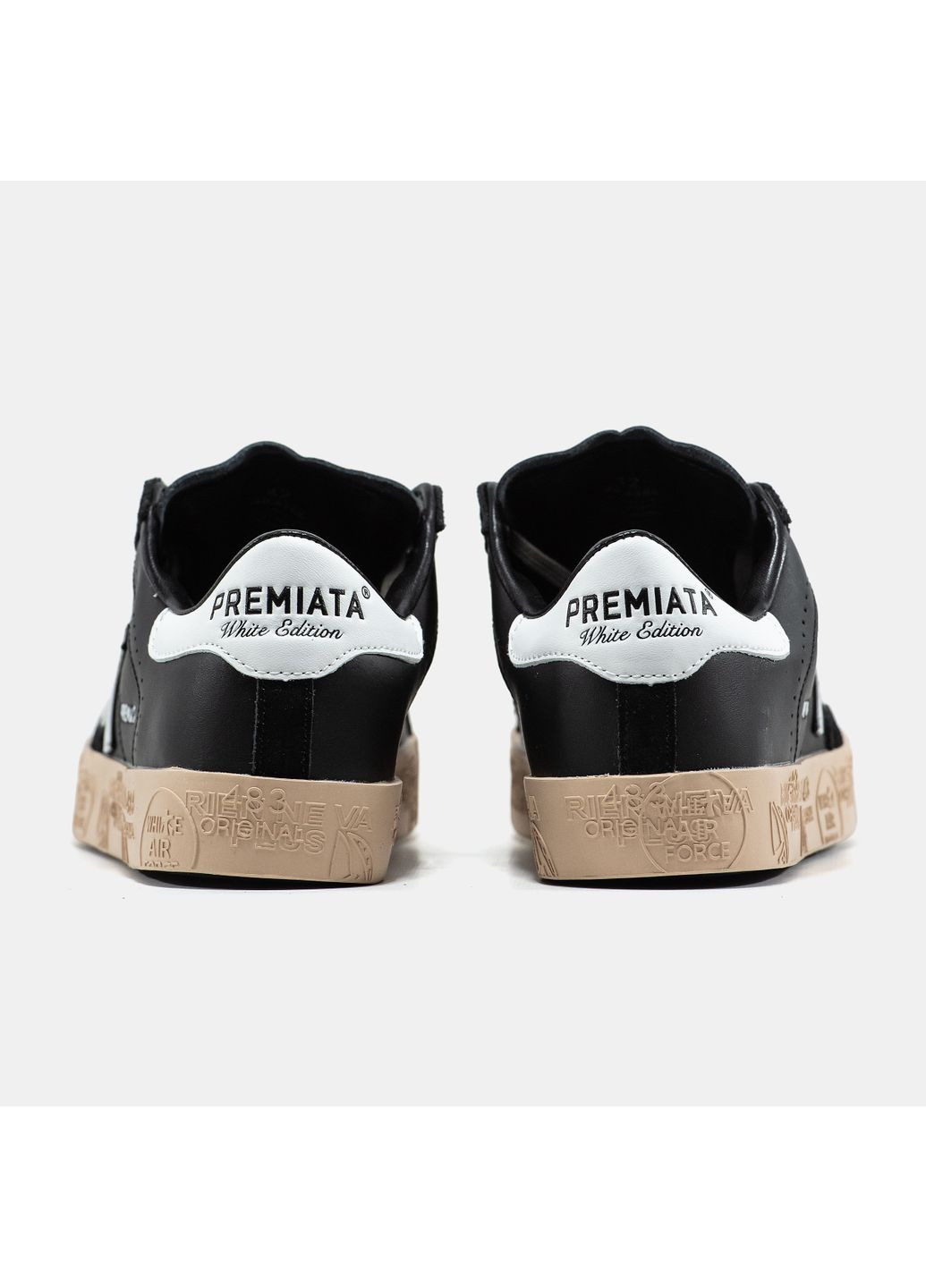 Кроссовки женские и мужские Premiata Steven Black | Премиата Стивен черные No Brand чёрные демисезоны (367086415)