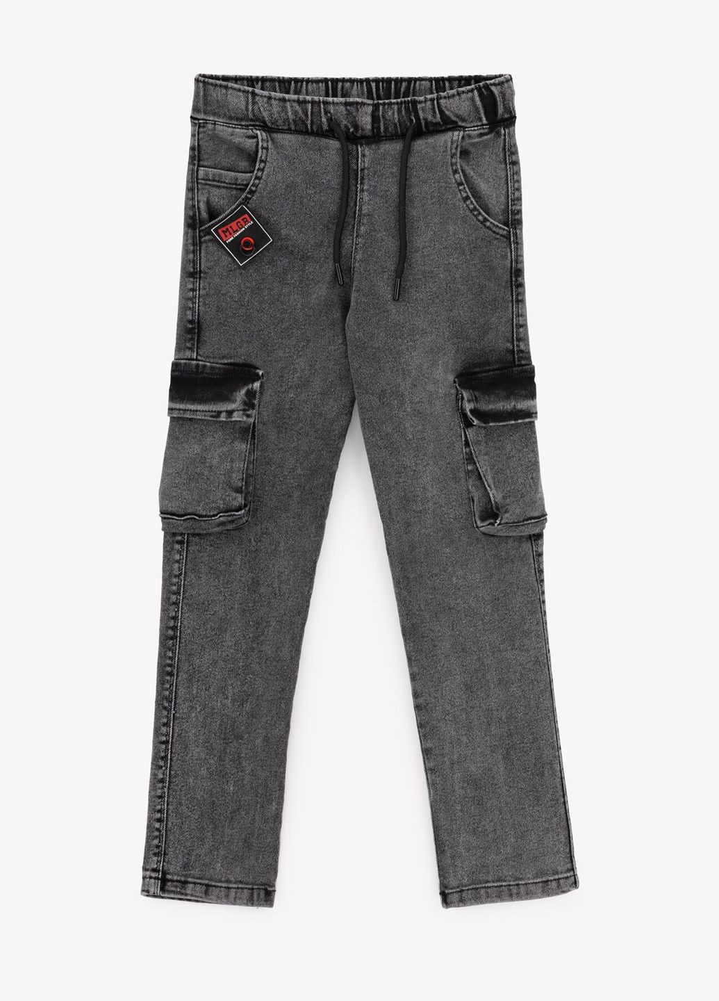 Серые демисезонные джинсы карго для мальчика 942-1 134 см серый shop (2000990731630) Pitiki