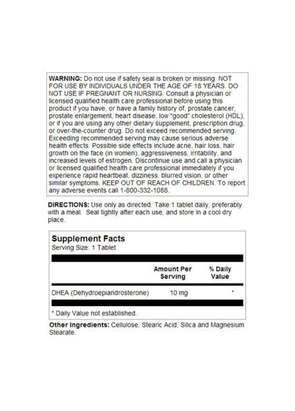 Добавка DHEA 10mg - 60 tabs KAL (285787866)