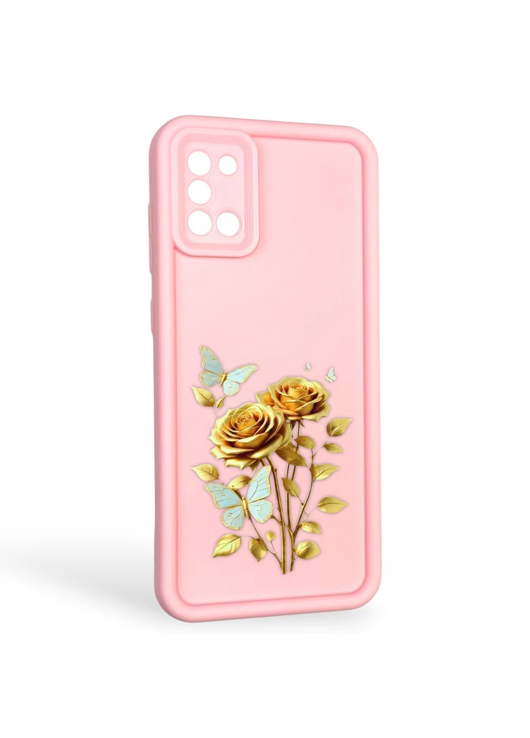 Чохол силіконовий Soft Touch з 3D принтом жіночим для Galaxy A31 (SM-A315F) рожевий (Повний захист камери) Samsung (373671616)