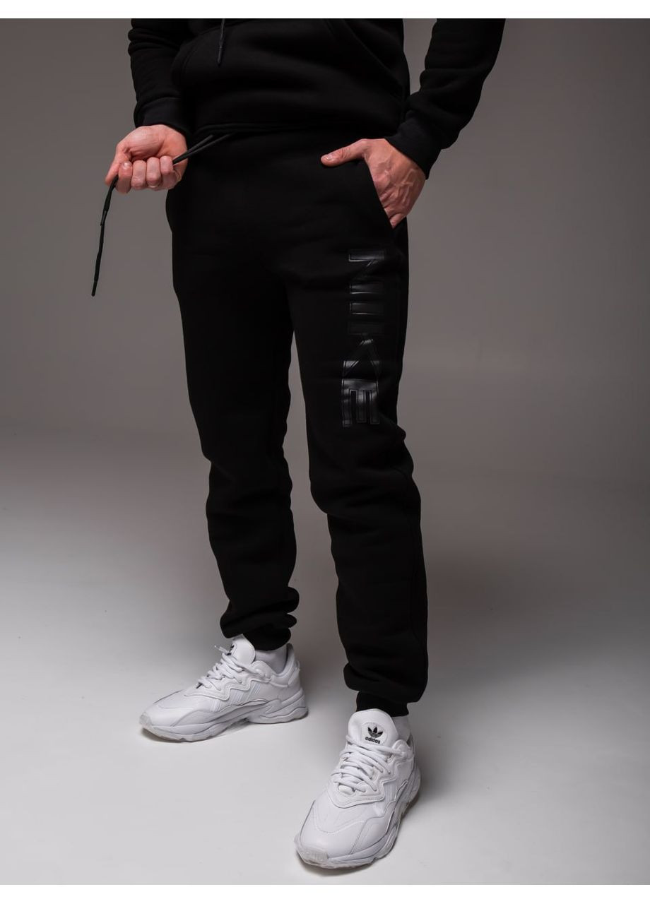 Черный мужской утепленный костюм Найк No Brand (368468355)