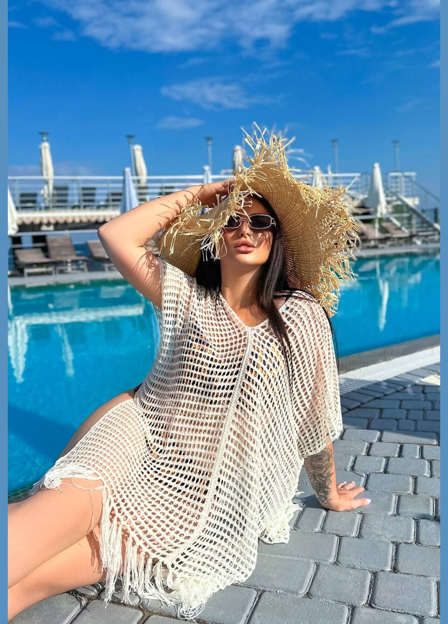 Стильна пляжна туніка з бахромою No Brand (335821851)