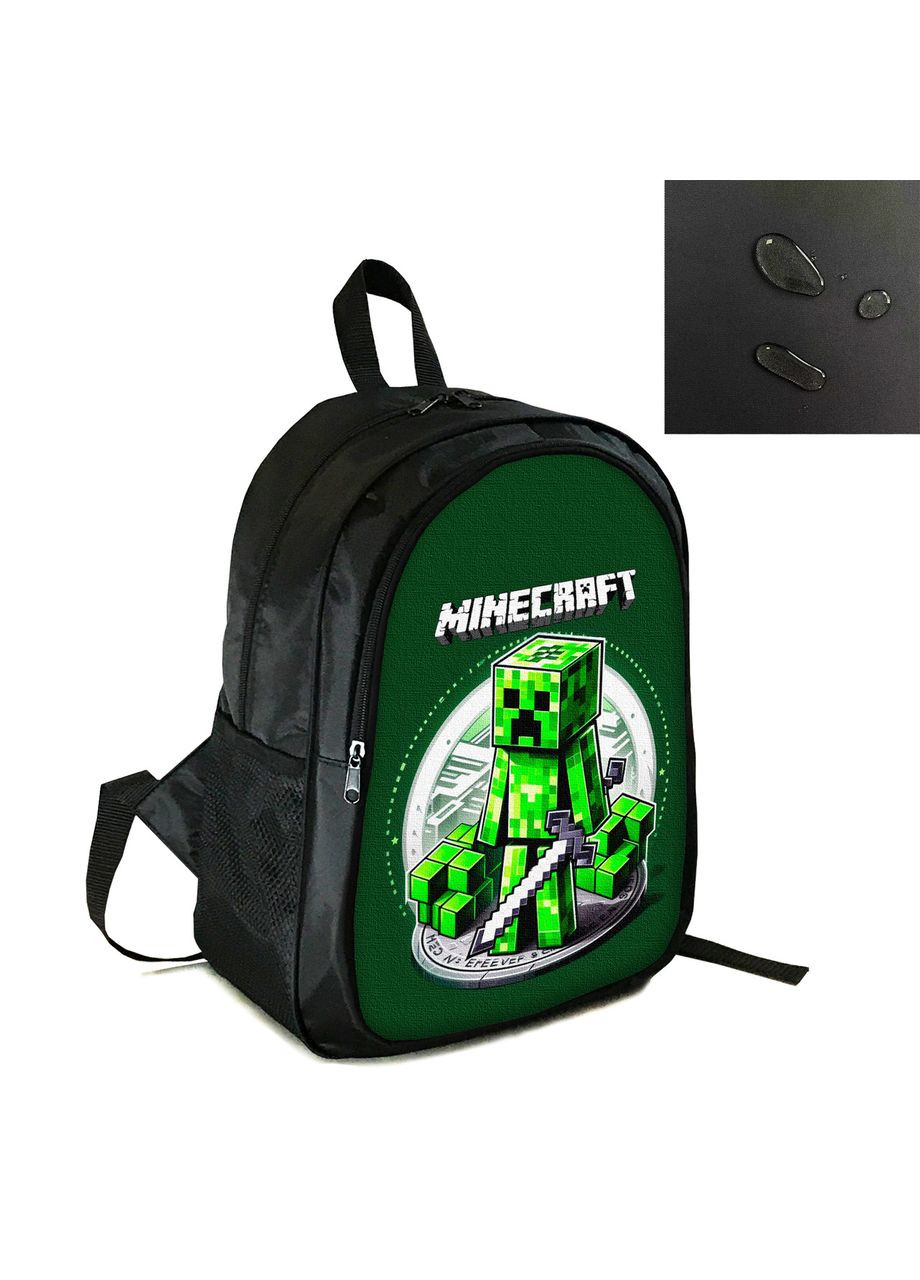 Рюкзак міський/шкільний 38×28см з принтом Minecraft Кріпер дитячий, підлітковий, спортивний (4187) No Brand (365411227)