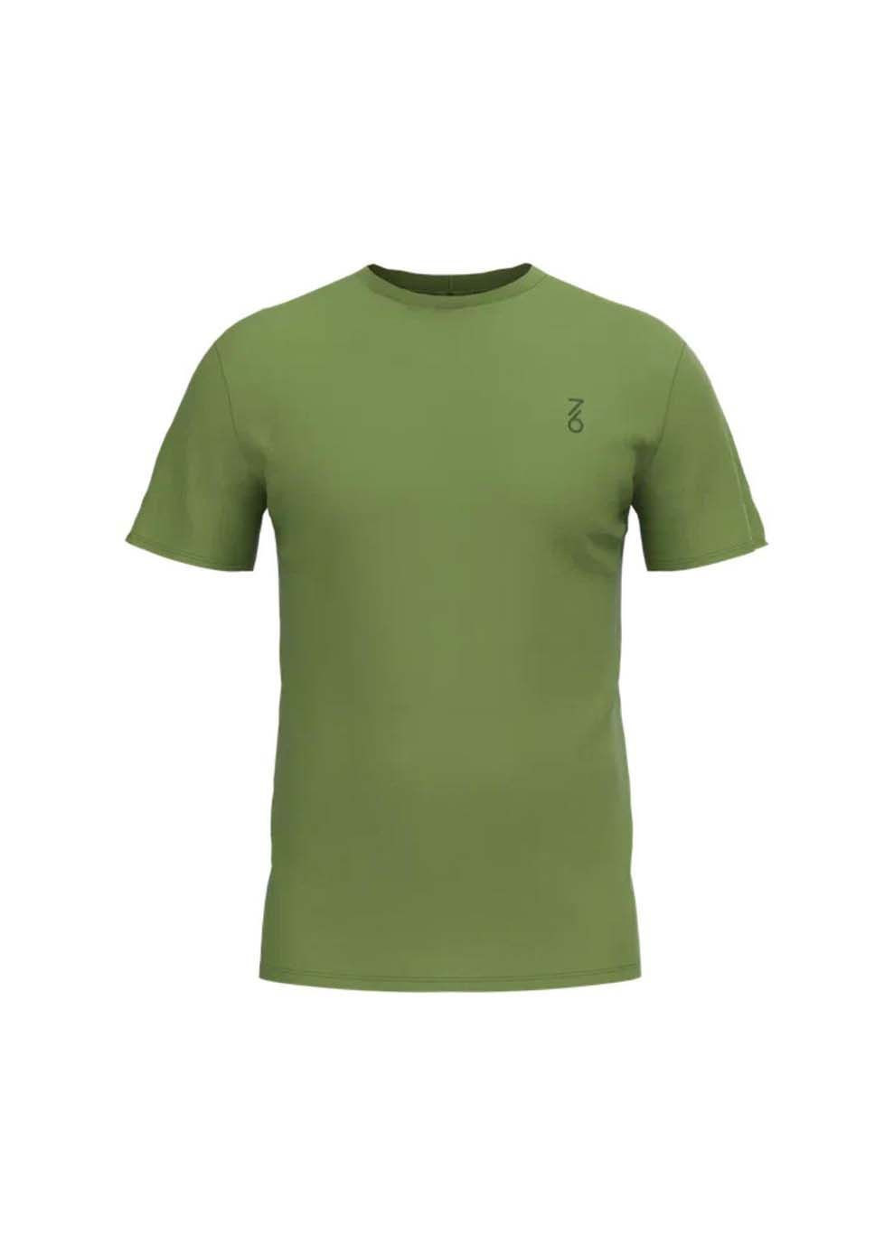 Зелена футболка чоловіча 7/6 loddy t-shirt willow bough зелений Seven Six