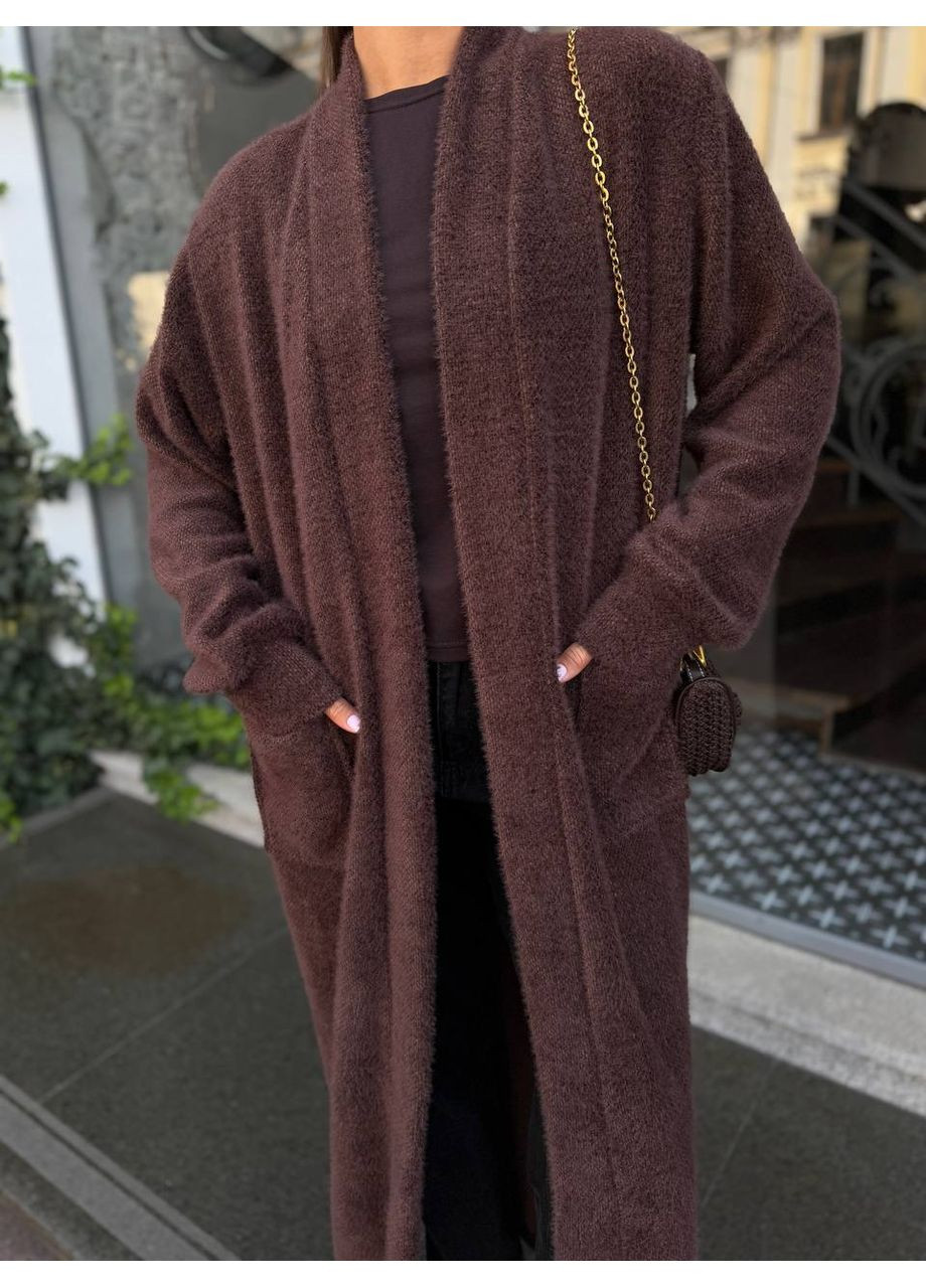 Коричневый демисезонный кардиган Україна