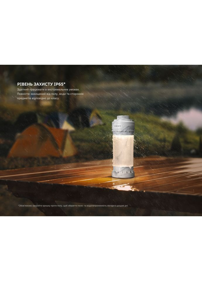 Фонарь кемпинговый CL22R, черный Fenix (353503354)