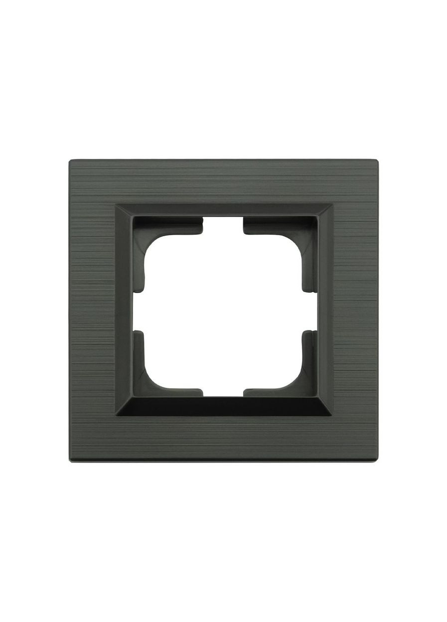 Рамка одинарная QUANTUM серый магнит Ovivo Electric (365878103)