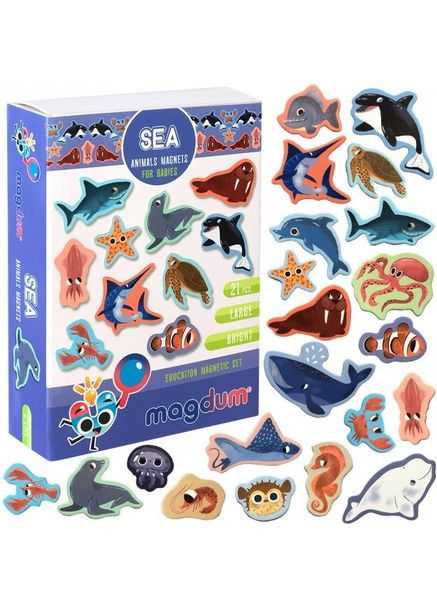 Набір магнітів "Морські тварини" ML4031-07 EN MAGDUM (334142159)
