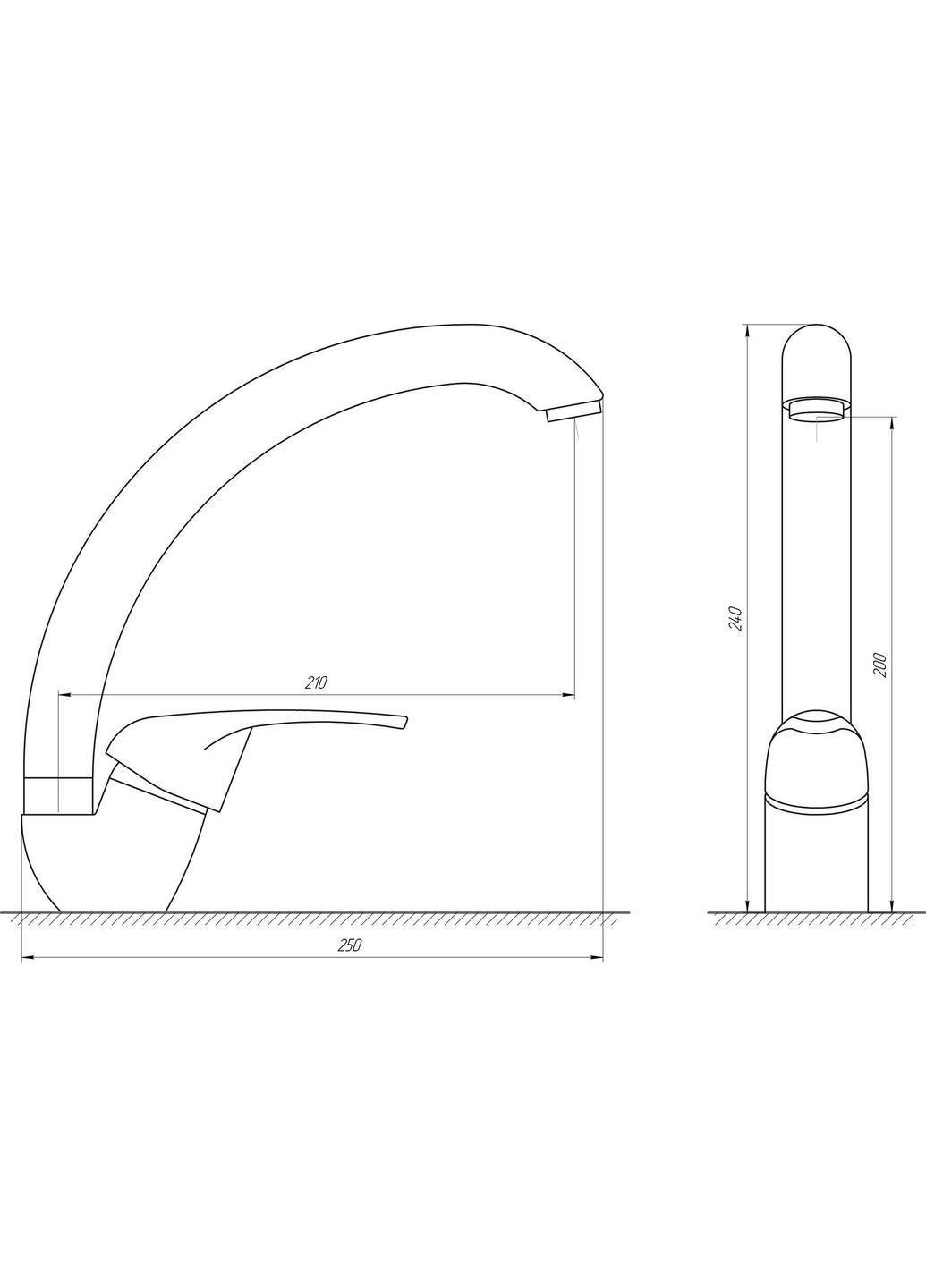 Змішувач для кухні Solly GLSO-0203S-7-WHITE Globus Lux (335040582)