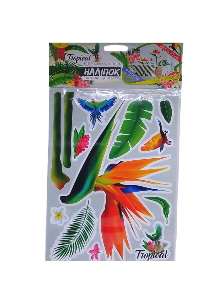 Наклейки декоративні для інтер'єру (А3), тропіки (ПДН-01) Апельсин (362433109)