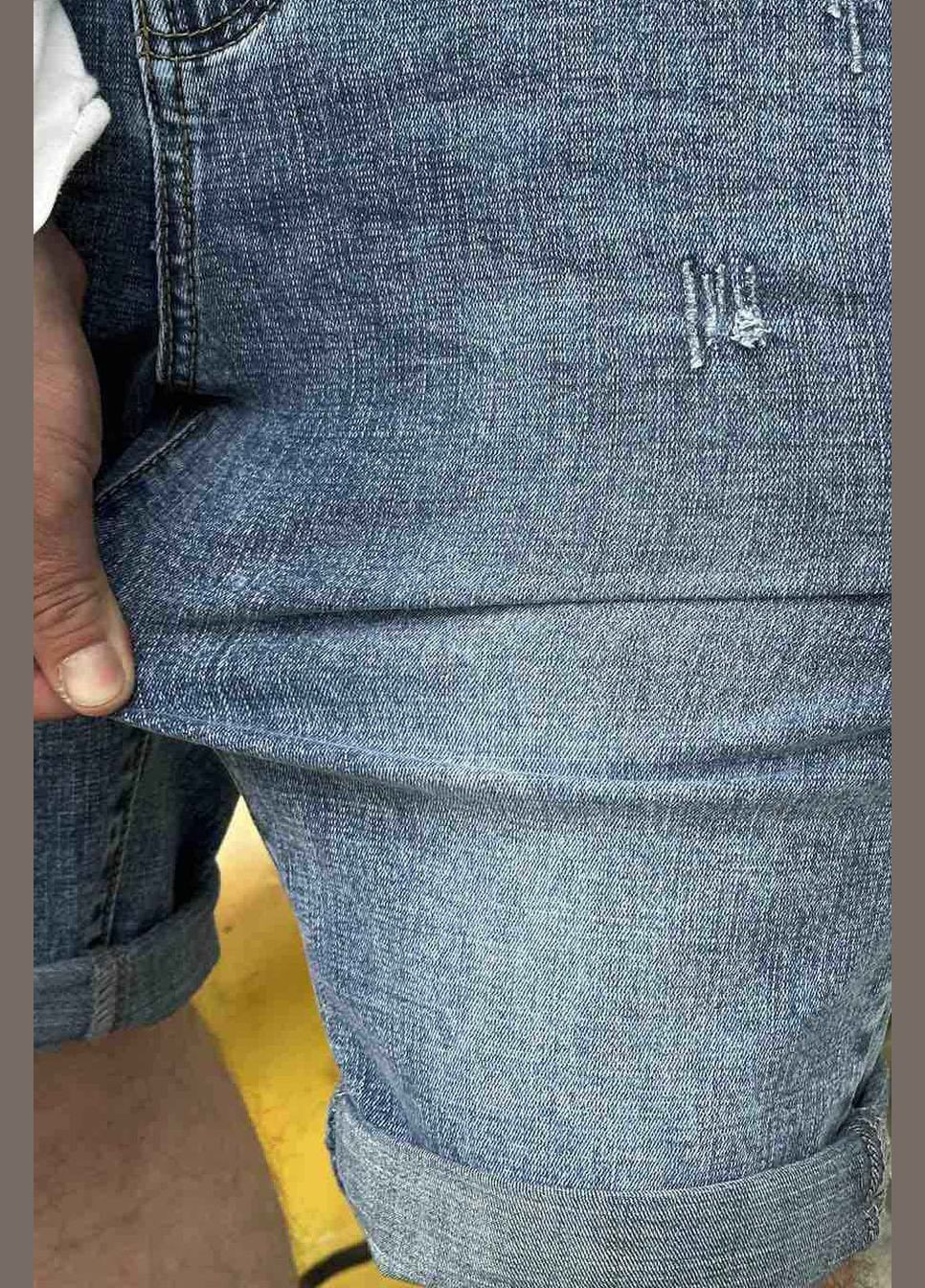 Шорти джинсові чоловічі синього кольору Let's Shop (294293180)