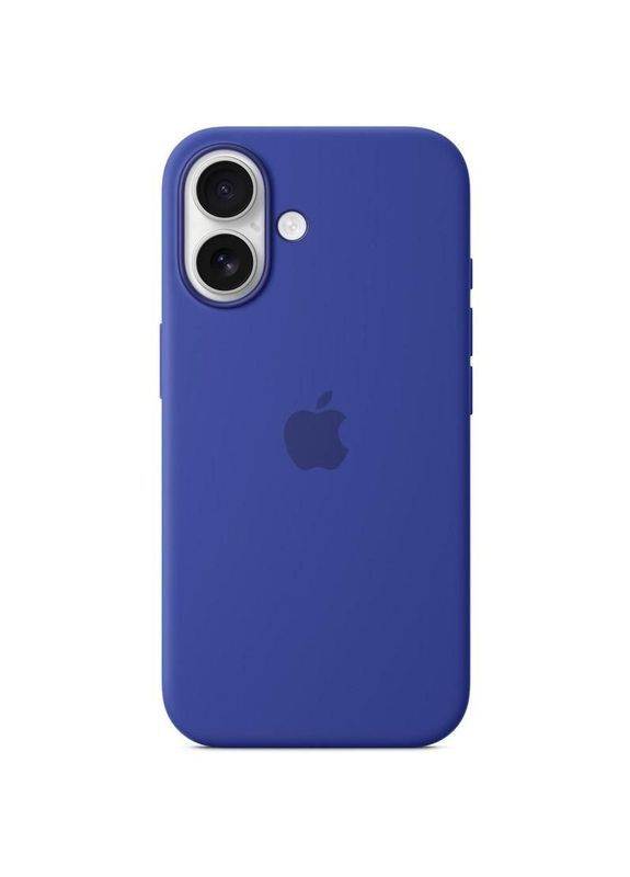 Чохол Silicone case (AAA) з Magsafe та анімацією для Apple iPhone 16 (6.1") Синій Epik (372499602)