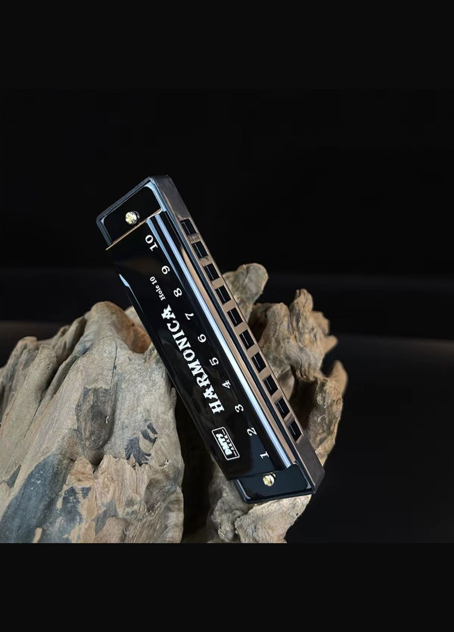 Губная гармошка Harmonica Блюзовая Черная No Brand (347641142)