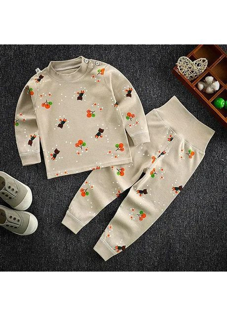 Бежева дитяча піжама «sleepytime» No Brand