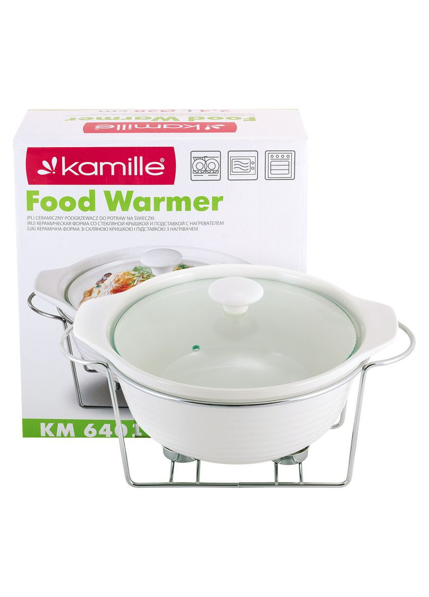 Круглий марміт керамічний 2,4 л KM 6401 Kamille (306553032)