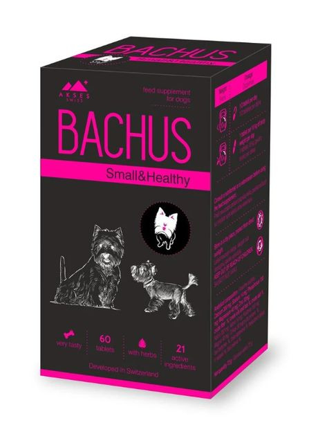 Вітаміни для собак малих порід Bachus Small&Healthy ЦІНА ЗА 1 ТАБЛ. Akses Swiss (272611495)
