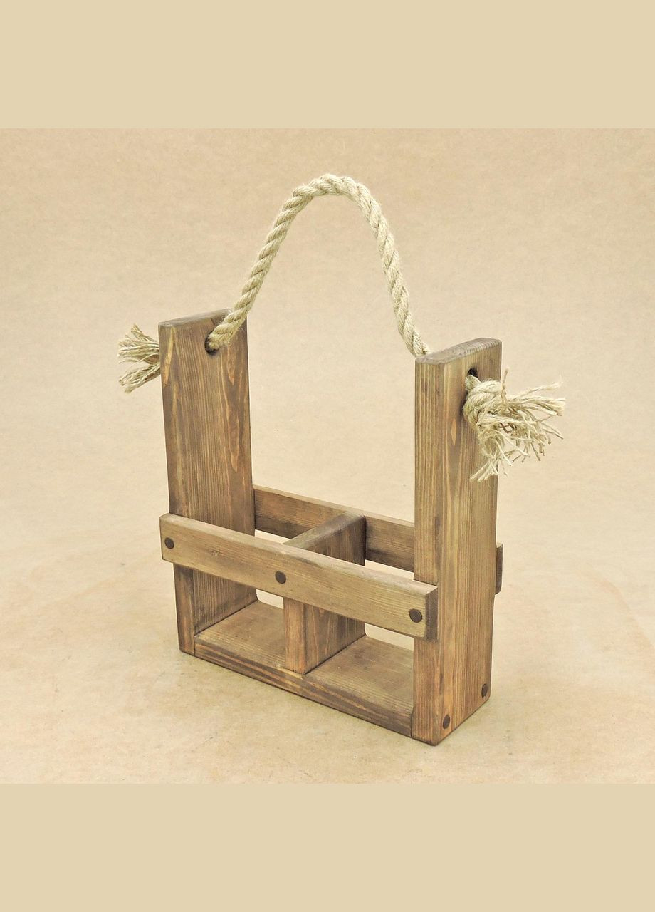 Подарочная корзинка из дерева Уорик 2 капучино (ПДК-200709) No Brand (328909475)