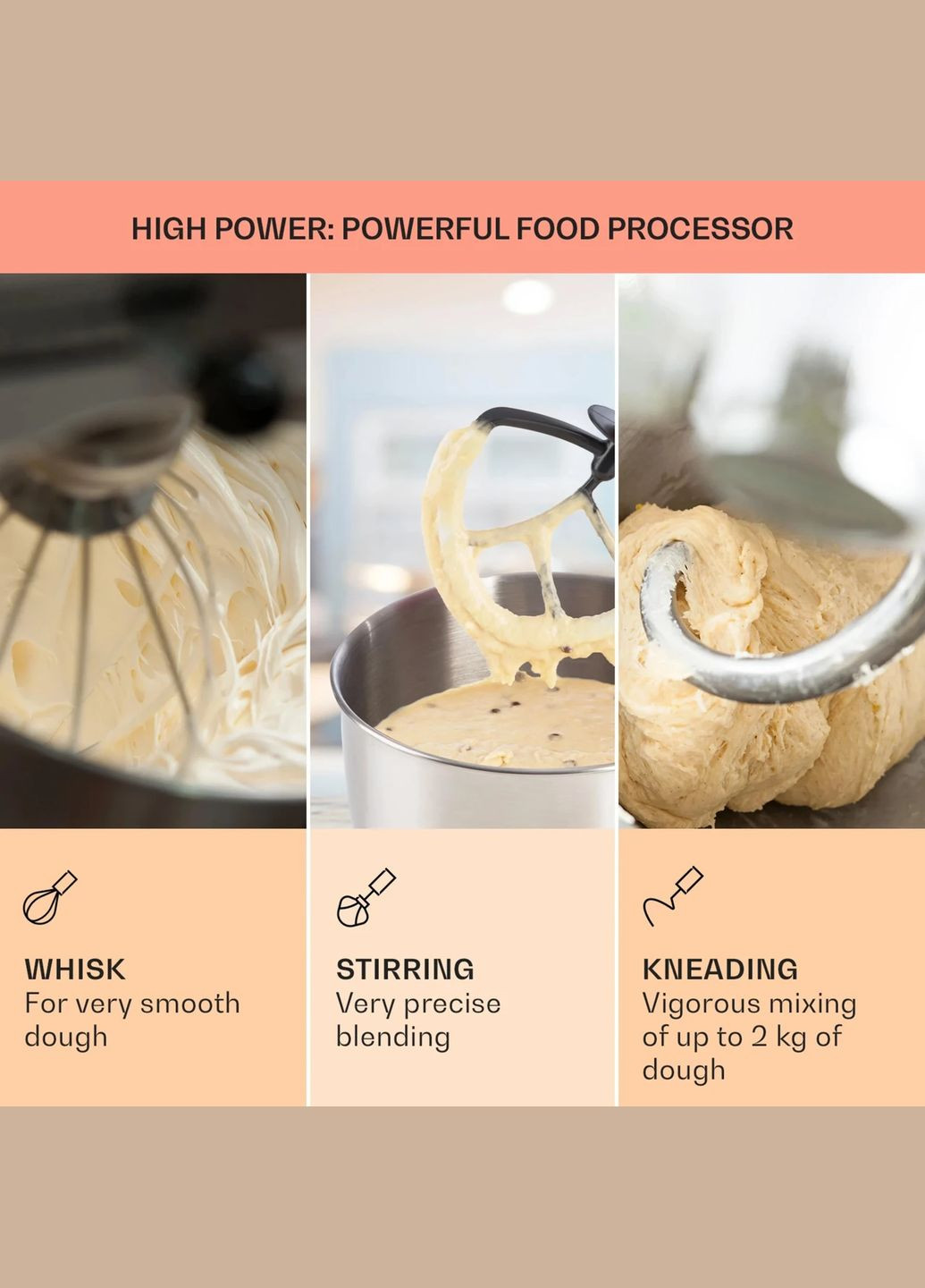 Кухонний комбайн тістоміс Bella Elegance 1800вт Перламутр Klarstein (338194781)