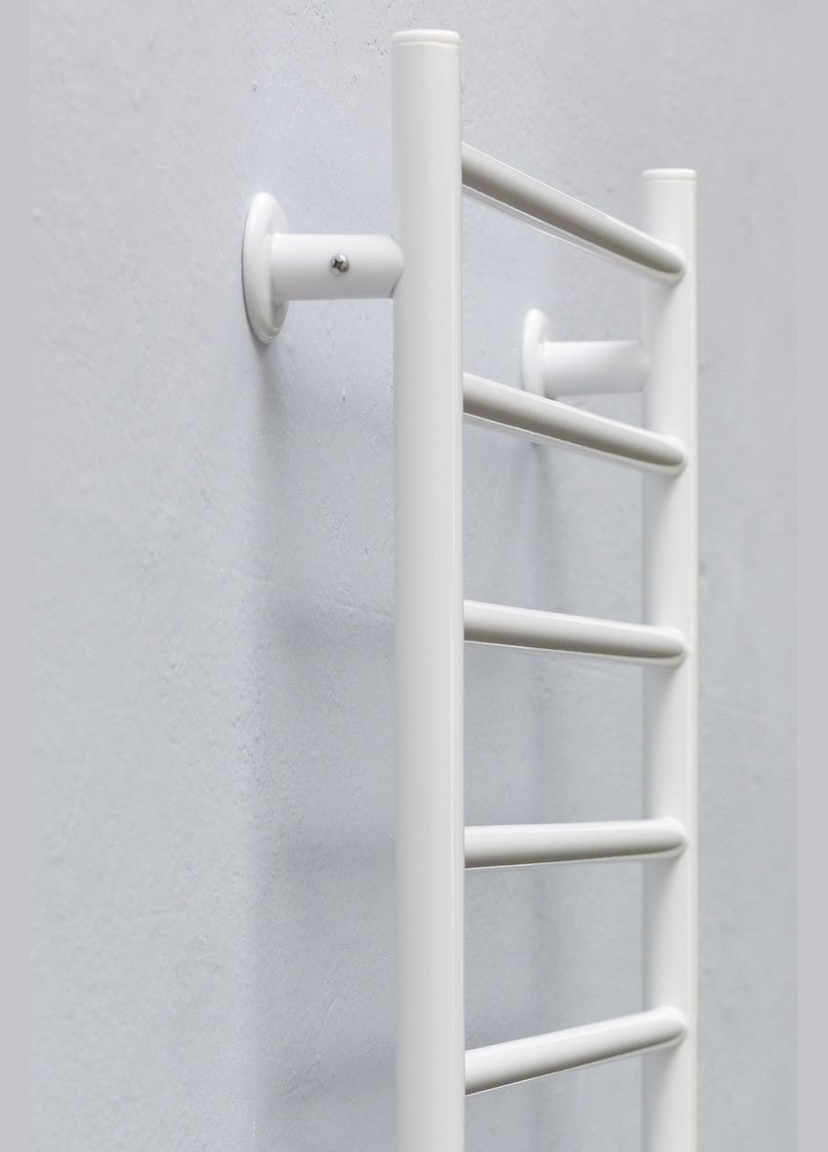 Сушарка для рушників електрична ТЕПЛИЙ СВІТ Драбинка білий правосторонній з кнопковим перемикачем Теплий світ (317937496)
